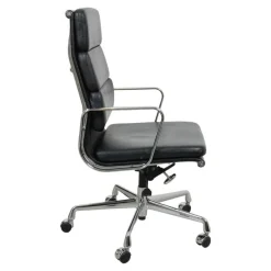 Pamono EA-219 Desk Chair in Leather by Charles Eames for Vitra