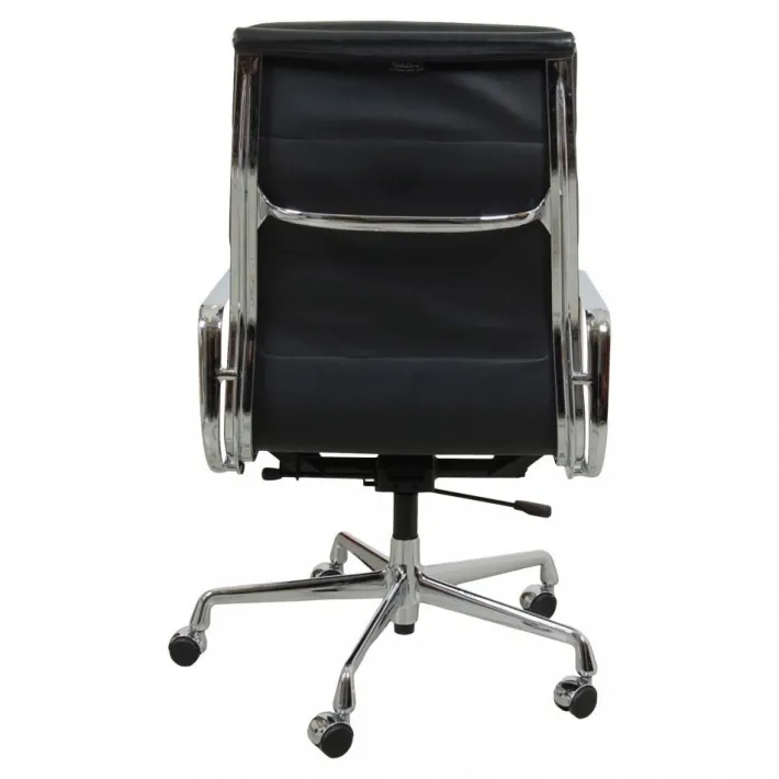 Pamono EA-219 Desk Chair in Leather by Charles Eames for Vitra