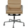Pamono EA-217 Office Chair in Beige Leather from Charles Eames New