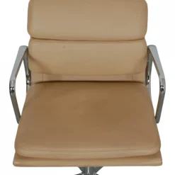 Pamono EA-217 Office Chair in Beige Leather from Charles Eames New