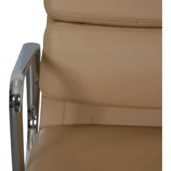 Pamono EA-217 Office Chair in Beige Leather from Charles Eames New