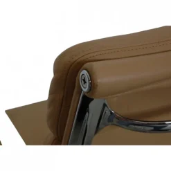 Pamono EA-217 Office Chair in Beige Leather from Charles Eames New