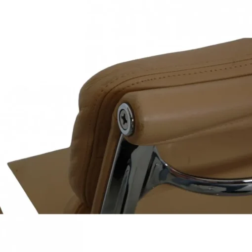 Pamono EA-217 Office Chair in Beige Leather from Charles Eames New