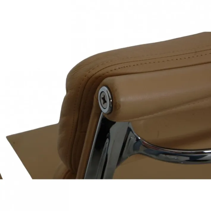 Pamono EA-217 Office Chair in Beige Leather from Charles Eames New