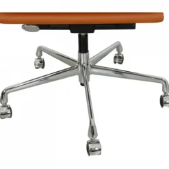 Pamono EA-217 Office Chair in Cognac Bizon Leather by Charles Eames, 2000s Best