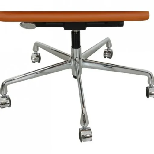 Pamono EA-217 Office Chair in Cognac Bizon Leather by Charles Eames, 2000s Best