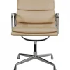 Pamono Ea-208 Softpad Chair in Beige Leather by Charles Eames, 2000s New