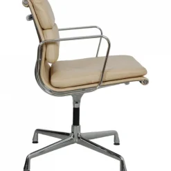 Pamono Ea-208 Softpad Chair in Beige Leather by Charles Eames, 2000s New
