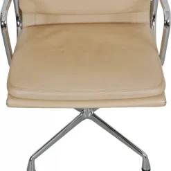 Pamono Ea-208 Softpad Chair in Beige Leather by Charles Eames, 2000s New