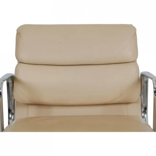 Pamono Ea-208 Softpad Chair in Beige Leather by Charles Eames, 2000s New