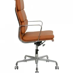 Pamono EA-219 Softpad Office Chair in Cognac Bizon Leather by Charles and Ray Eames, 2000s Sale