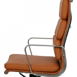 Pamono EA-219 Softpad Office Chair in Cognac Bizon Leather by Charles and Ray Eames, 2000s Sale