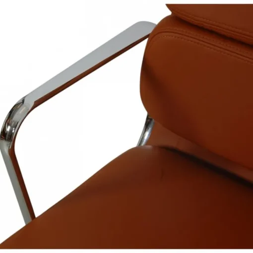 Pamono EA-219 Softpad Office Chair in Cognac Bizon Leather by Charles and Ray Eames, 2000s Sale