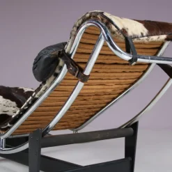Pamono Early LC4 Chaise Longue by Le Corbusier, Pierre Jeanneret, and Charlotte Perriand, France, 1930s New