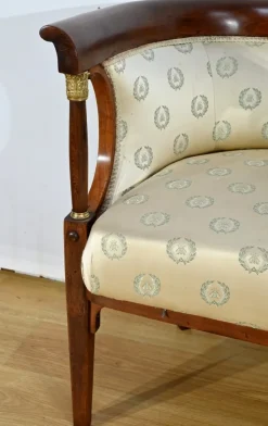 Pamono Early 20th Century Empire Stained Beech Living Room Set from J&J Kohn, 1890s, Set of 3 Outlet