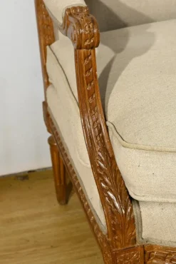 Pamono Early 19th Century Louis XVI Stained Beech Bench