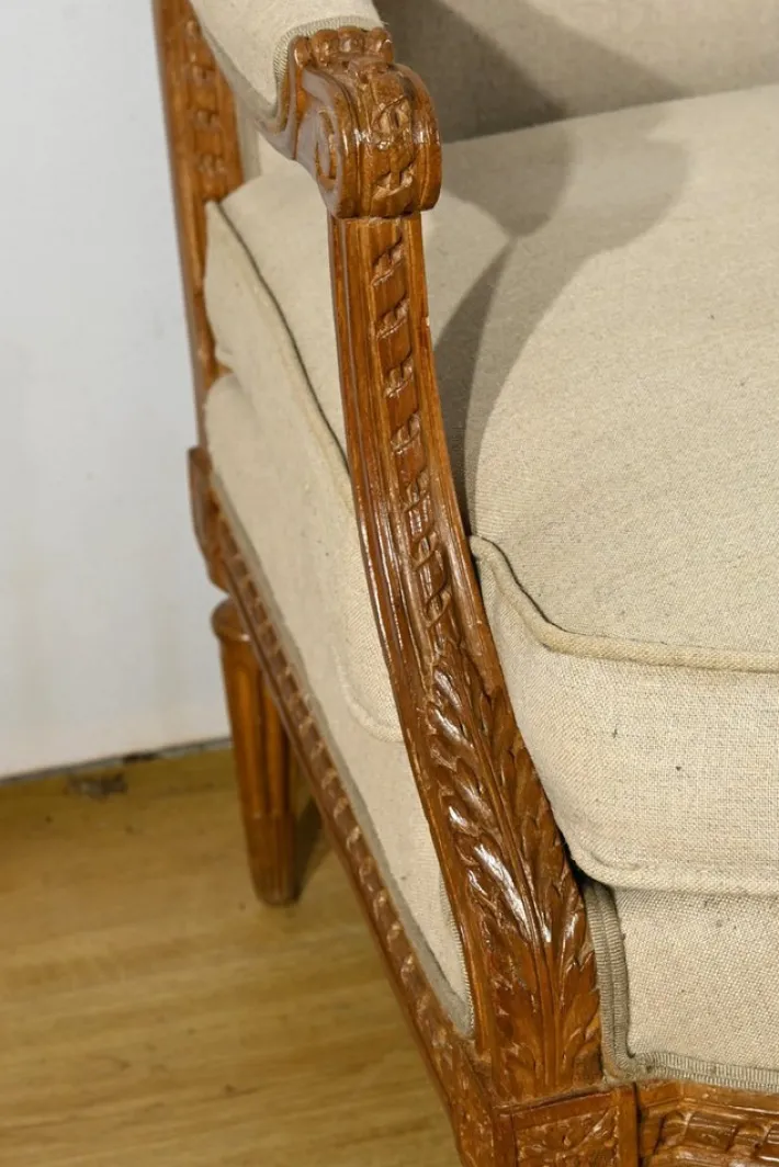 Pamono Early 19th Century Louis XVI Stained Beech Bench