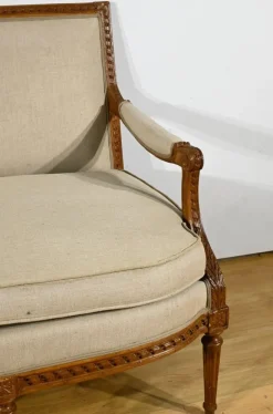 Pamono Early 19th Century Louis XVI Stained Beech Bench