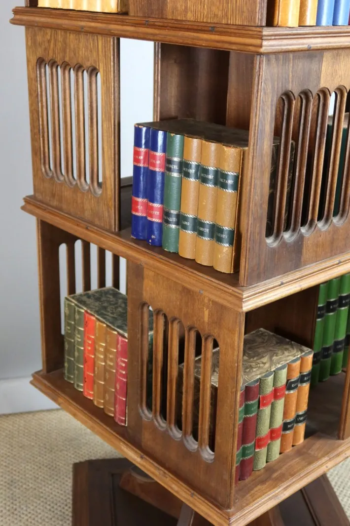 Pamono Early 20th Century Revolving Bookcase, 1890s