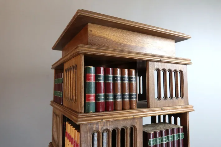 Pamono Early 20th Century Revolving Bookcase, 1890s