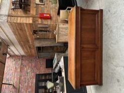 Pamono Early 20th Century Solid Oak Counter Outlet