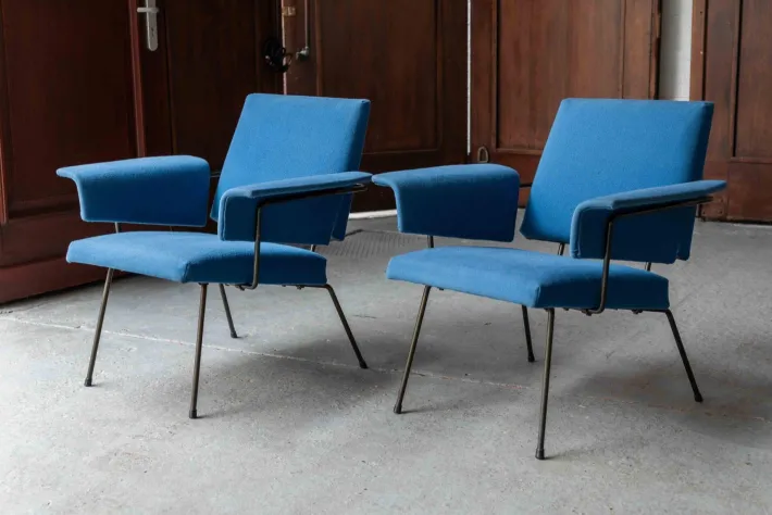 Pamono Easy Chairs by Rudolf Wolf, Set of 2 New