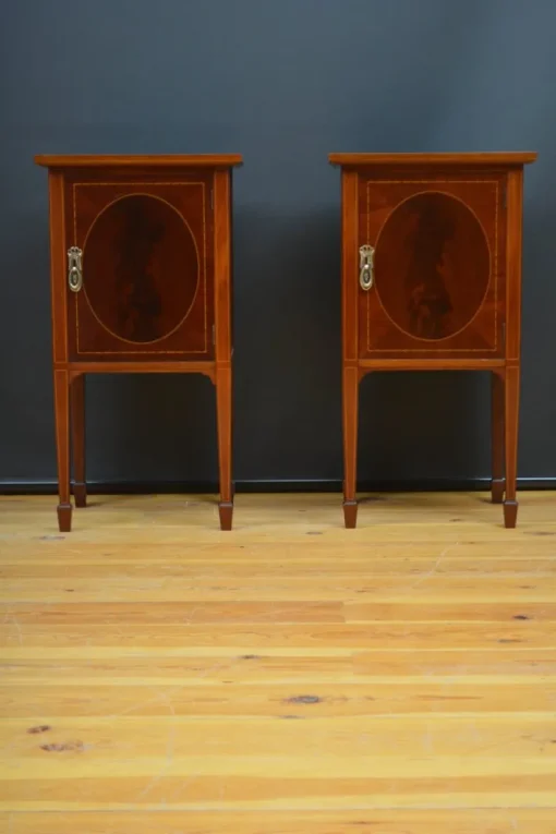 Pamono Edwardian Bedside Cabinets in Mahogany, 1900, Set of 2 Best