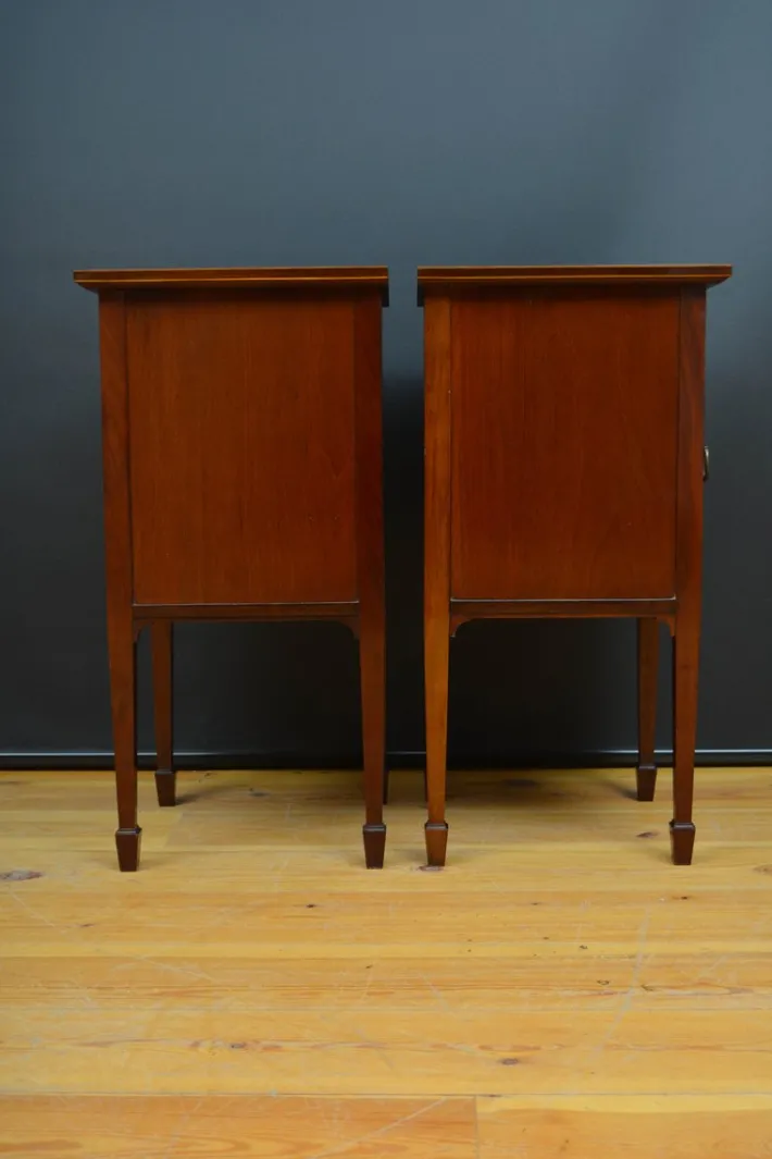 Pamono Edwardian Bedside Cabinets in Mahogany, 1900, Set of 2 Best