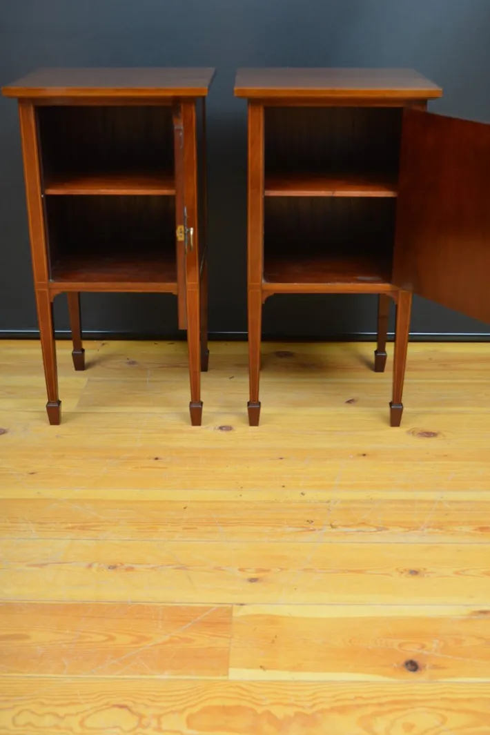 Pamono Edwardian Bedside Cabinets in Mahogany, 1900, Set of 2 Best