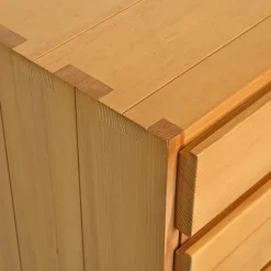 Pamono Elm Chest of Drawers from Maison Regain, France, 1970s