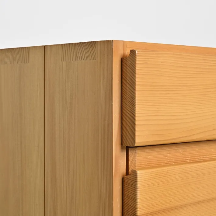 Pamono Elm Chest of Drawers from Maison Regain, France, 1970s