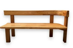 Pamono Elm Model S35 Bench by Pierre Chapo Best