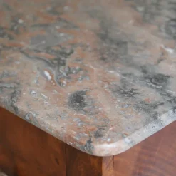 Pamono Empire Biedermeier Chest of Drawers with Marble Best