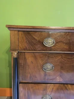 Pamono Empire Chest of Drawers in Walnut with Bronze Details, 18th Century Sale