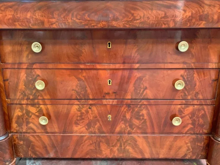 Pamono Empire Chest of Drawers with Detached Columns, 1800s Discount