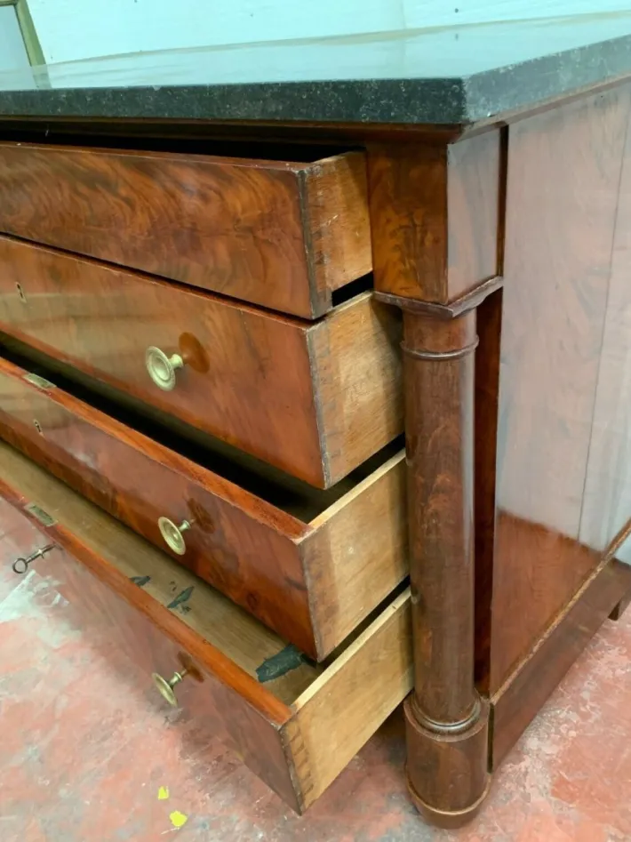 Pamono Empire Chest of Drawers with Detached Columns, 1800s Discount