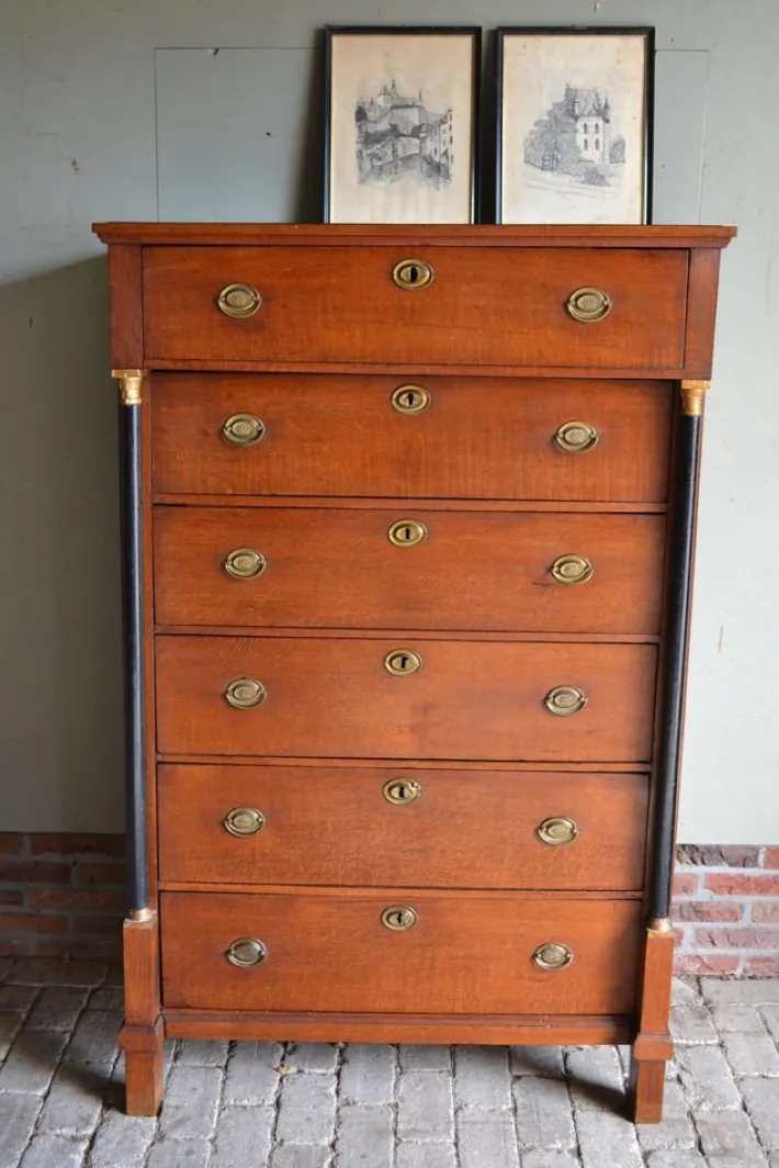 Pamono Empire Chiffoniere in Oak Clearance