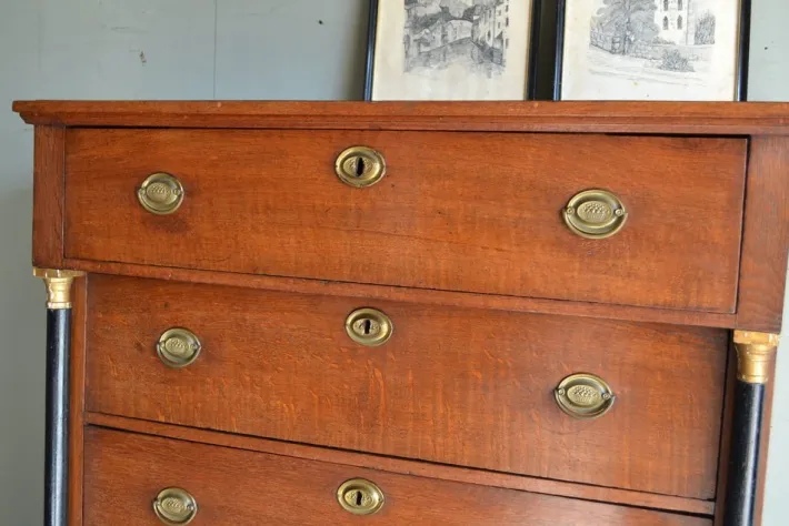 Pamono Empire Chiffoniere in Oak Clearance