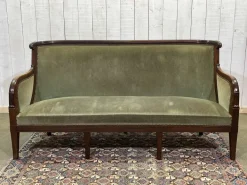 Pamono Empire Mahogany Bench, 19th Century Clearance