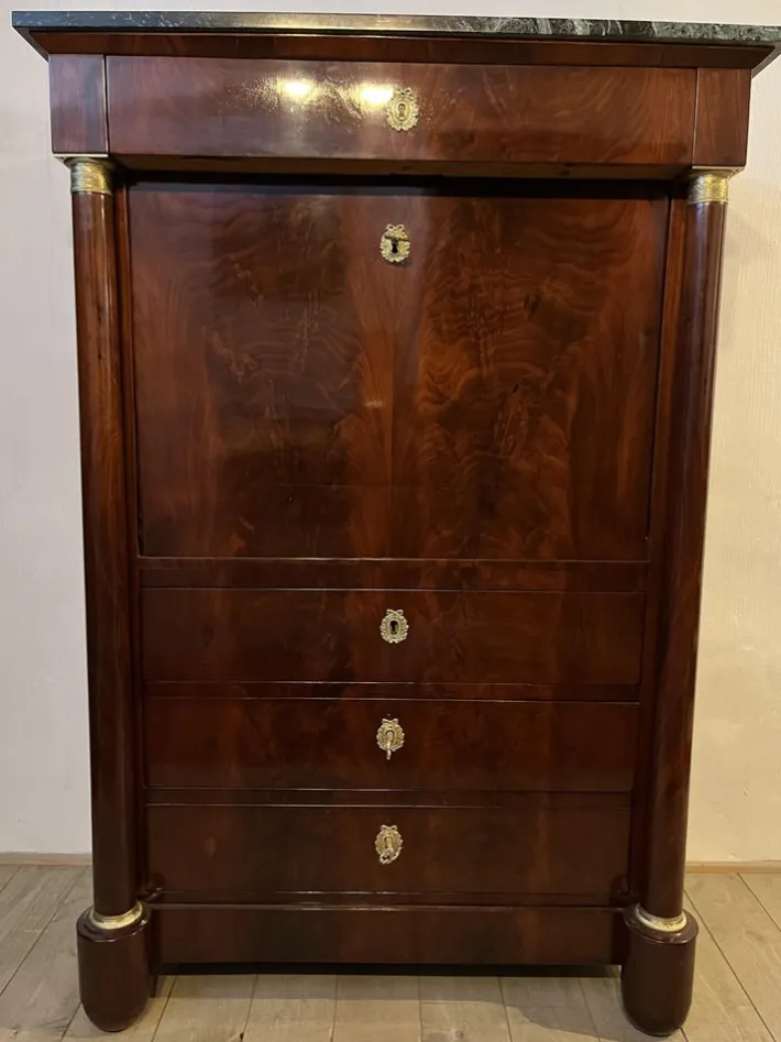 Pamono Empire or Biedermeier Period Secretary Outlet