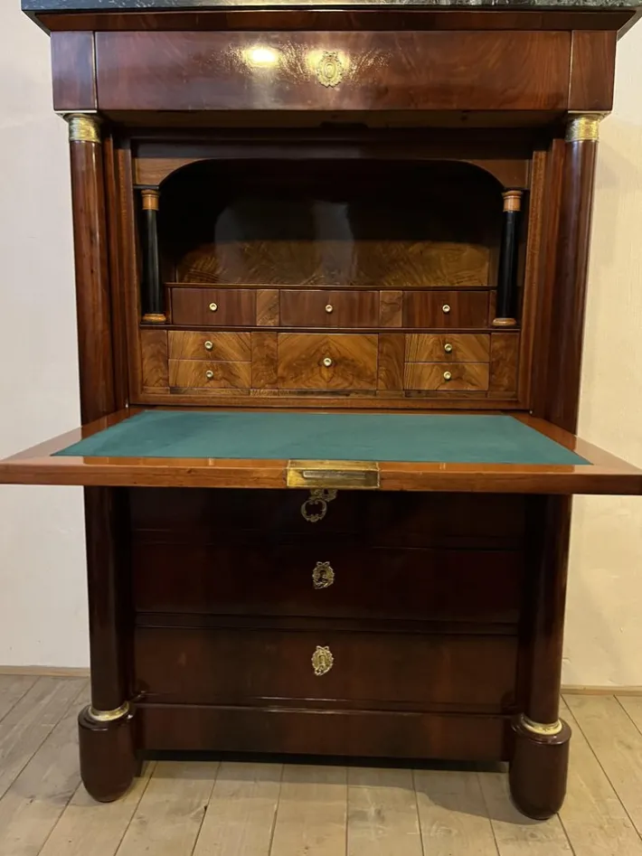 Pamono Empire or Biedermeier Period Secretary Outlet