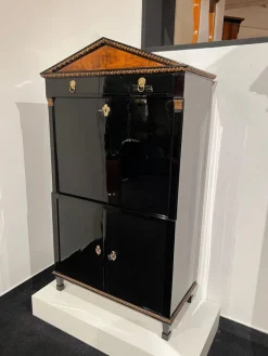 Pamono Empire Secretary in Ebonized Wood, Maple & Ink Painting, Vienna, 1815 Discount