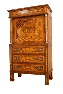 Pamono Empire Style Inlaid Secretaire, 1990s