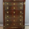 Pamono Empire Style Mahogany Chest of Drawers, 1980s Outlet
