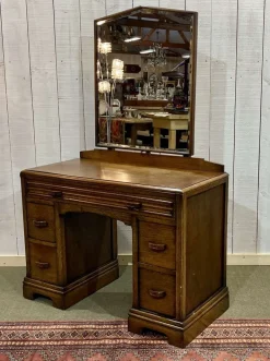 Pamono English Art Deco Dressing Table in Oak New