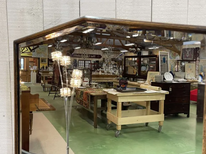 Pamono English Art Deco Dressing Table in Oak New