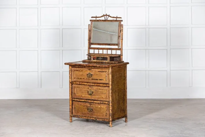 Pamono English Bamboo Dressing Table, 1870s Online
