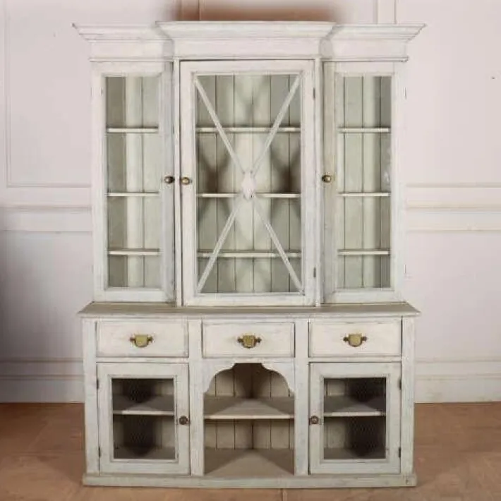 Pamono English Breakfront Kitchen Dresser Discount