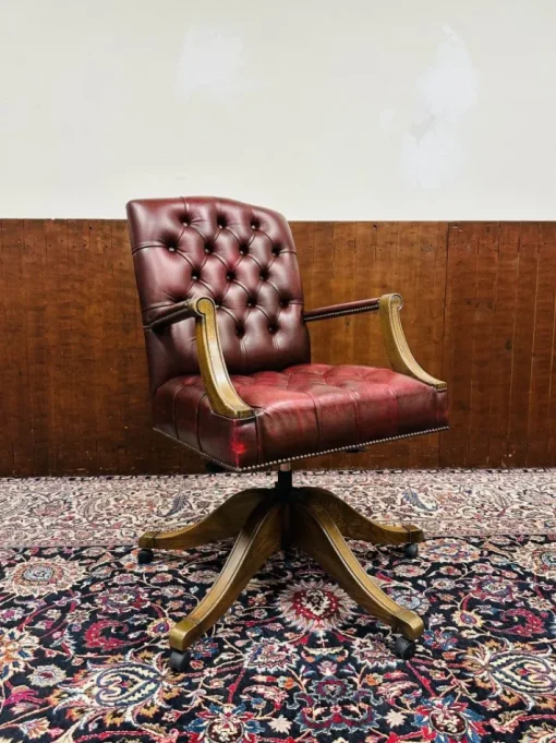 Pamono English Chesterfield Desk Chair Outlet