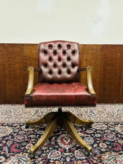 Pamono English Chesterfield Desk Chair Outlet